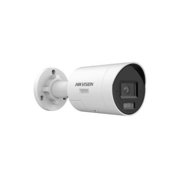 4 MP IP водоустойчива камера  с двойно осветление, с ColorVu 3.0 технология за цветна картина при ниска осветеност, HikAI-ISP за  намаляване на шума 